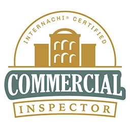 InterNACHI Certified Commercial Inspector logo, representing expertise in inspecting commercial properties for safety and compliance.