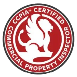 CCPIA Certified Commercial Property Inspector logo, symbolizing expertise in inspecting commercial buildings for safety and compliance.