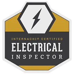 InterNACHI Certified Electrical Inspector logo, symbolizing expertise in electrical system inspections for safety and compliance.