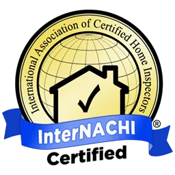 InterNACHI Certified Inspector logo, representing professional certification for expertise in home inspection services.