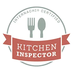 InterNACHI Certified Kitchen Inspector logo, symbolizing expertise in inspecting kitchen spaces for safety and functionality.