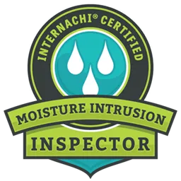 InterNACHI Certified Moisture Intrusion Inspector logo, representing expertise in detecting and assessing moisture-related issues in properties.