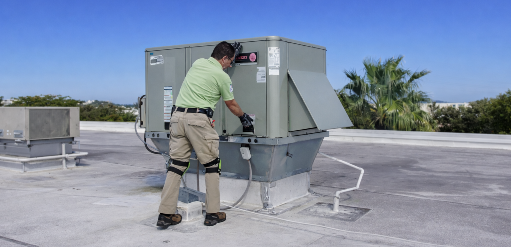 inspector performing a home inspection in Hialeah, Fl