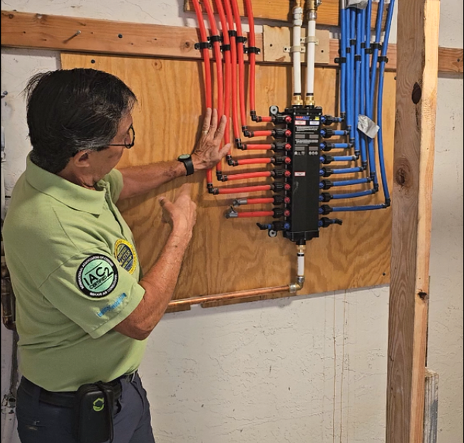 home inspector performing a home inspection in Miami, electrical panel