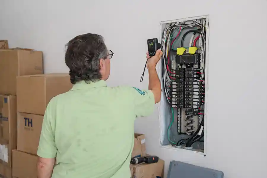 electrical panel inspection in a home inspection in Doral