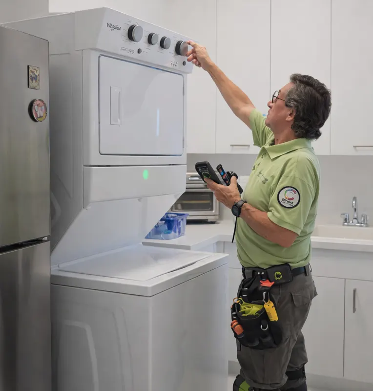 home inspector performing a full home inspection